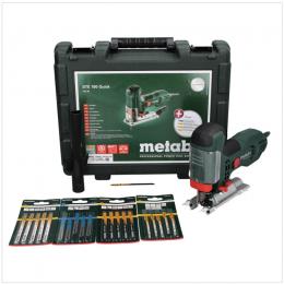 Metabo STE 100 Quick Stichsäge 710 W ( 601100900 ) + 21x Stichsägeblatt + Absaugstutzen + Schutzglas + Koffer