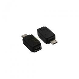 Micro-USB Adapter Micro-B Stecker -> Mini USB 5-pin Buchse  Retail   