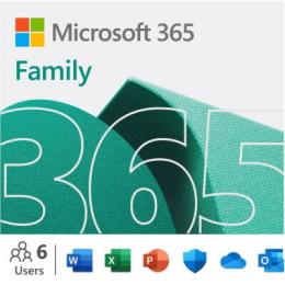 Microsoft 365 Family [6 Benutzer // 1 Jahr] - inkl. Office 365 mit Word, Excel, PowerPoint, OneNote, Outlook, Access