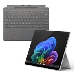 Microsoft Surface Pro 11 for Business Copilot+ PC - ZIK-00004 inkl. Pro Keyboard mit Stiftaufbewahrung platin - 16GB - 256GB - X Plus - platin
