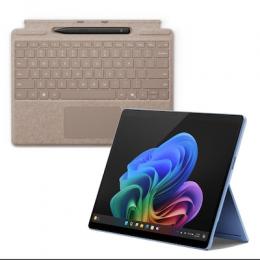 Microsoft Surface Pro OLED Copilot+ PC - 16GB - 1TB - X Elite inkl. Pro Keyboard mit Stiftaufbewahrung mit Slim Pen, sand