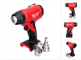 Milwaukee M18 BHG-0 Akku Heißluftgebläse 18 V 470 °C Solo - ohne Akku, ohne Ladegerät
