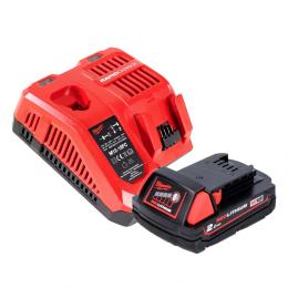 Milwaukee M18 CCS55-201FC Akku Handkreissäge 18 V 165 mm + 1x Akku 2,0 Ah + Ladegerät