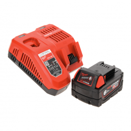 Milwaukee M18 NRG-601 Starter Set 1x Akku 18 V 6,0 Ah / 6000 mAh ( 4932451244 ) + M12-18 FC Schnell Ladegerät ( 4932451079 )