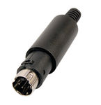 Mini-DIN-Stecker 6-polig ED-DIO-M/06 m. Zugentlastung