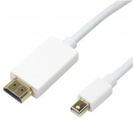 Mini-DisplayPort (Thunderbolt), Anschlusskabel auf HDMI, St.-St., wei,