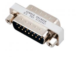 Mini Gender Changer, DSub 15, St.-St.