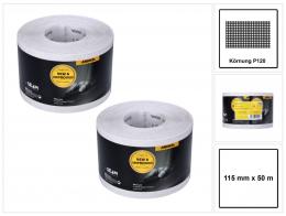 Mirka BASECUT Schleifpapier 115 mm x 50 m P120 2x Schleifrolle ( 2x 2251100112N ) Universal Schleifpapier 