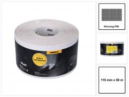 Mirka BASECUT Schleifpapier 115 mm x 50 m P80 Schleifrolle ( 2251100180N ) Universal Schleifpapier 