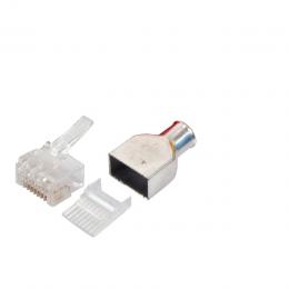 Modular Stecker Satz 8P, SH,Cat.6, EMT RJ45 Plug, 100 Stck