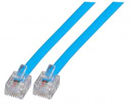 Ein Angebot für Modularkabel blau, 2 x RJ11 (6/4) Stecker, 1:1, 0,15 m  aus dem Bereich Telekommunikation > Modularkabel RJ > Modularkabel RJ11 - RJ11 - jetzt kaufen.