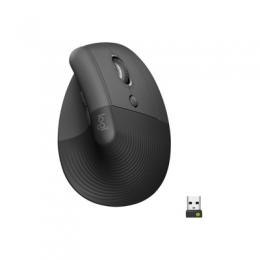 Mouse Logitech Wireless Lift for Business - Vertikale Maus Ergonomisch geformt, Für Rechtshänder, Graphit