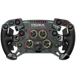 MOZA GS V2P Simracing Lenkrad Lenkrad für Racing-Simulatoren, originalgetreuer Formel-1-Look, aus hochwertigem Aluminium und Carbon überzogen mit Kuns
