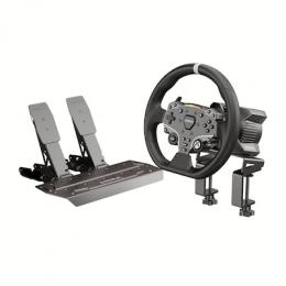 MOZA R5 Racing Bundle Lenkrad- und Pedalset für Racing-Simulatoren, realistisches Fahrgefühl, Wheelbase mit 5,5 Nm Drehmoment, 280mm Lenkrad