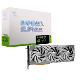 MSI GeForce RTX 4070 Gaming X Slim White 12G Grafikkarte - 12GB GDDR6X, 1x HDMI, 3x DP
