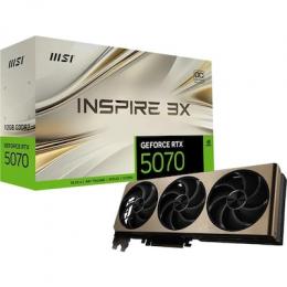 MSI GeForce RTX 5070 12G INSPIRE 3X OC - 12GB GDDR7, HDMI, 3x DP