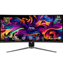 MSI MAG 341CQPDE QD-OLED Gaming Monitor - UWQHD, 175 Hz, 0,03 ms MSI OLED Care 2.0, HDMI 2.1 mit 48Gbps Bandbreite, 120Hz , VRR und ALLM Unterstützung