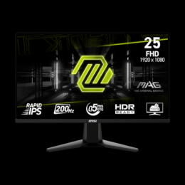 MSI MSI MAG 255FDE E20 Gaming Monitor - 200 Hz, 0,5ms GtG Rapid IPS PANEL