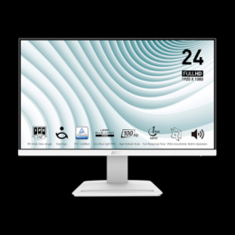 MSI PRO MP243XWDE Business Monitor - IPS Panel, Weiß B-Ware 100HZ, HDMI/DP 4ms Pivot