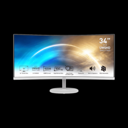 MSI PRO MP341CQWDE Office Monitor - Curved, 100 Hz, Lautsprecher