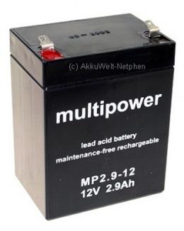 Multipower Akku MP2.9-12 für Omnitronic W.A.M.S.-05 Mobile WAMS-0
