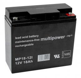 Multipower MP18-12I MP18-12 12V 18Ah für Rasentraktor von John Deere Aufsitzmäher