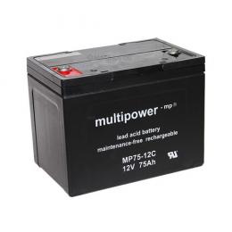Multipower MP75-12C 12V 75Ah Pegasus Rollstühle Heartway Aviator 24V Invacare G40 2x 12V 75Ah 24V El