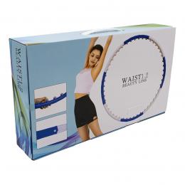 Naria Waist 1.2 Beauty Line Hula Hoop Reifen Verstellbare Größe weiß / blau