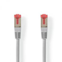Nedis Cat 6 Kabel | RJ45 Stecker | RJ45 Stecker | S/FTP | 20.0 m | rund | PVC | Grau | Aufhänger