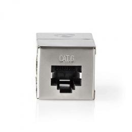 Nedis Cat 6 Netzwerkadapter | Geschirmt | RJ45 (8P8C) Buchse | RJ45 (8P8C) Buchse | Gerade | Metall | Verpackung mit Sichtfenste