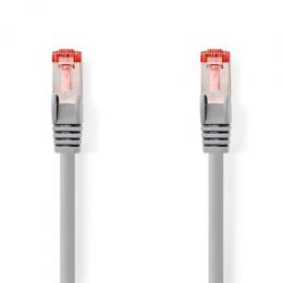 Nedis CAT6-Netzwerkkabel - RJ45 Stecker | RJ45 Stecker | S/FTP | 1.00 m | Rund | LSZH | Grau | Label