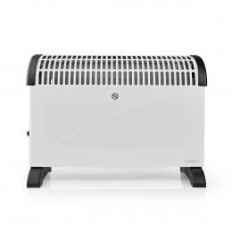 Nedis Konvektionsheizgerät HTCO10FWT - 2000 W | 3 Wärmeeinstellungen | Verstellbares Thermostat | Stolperschutz | integrierte Griffe | Weiss