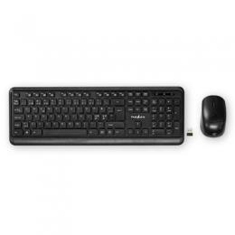 Nedis Maus und Tastatur-Set ND-Layout (Nordisch) | Wireless | Maus- und Tastaturverbindung: USB |QWERTY