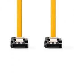 Nedis SATA Kabel | 6 Gbps | SATA 7-Pin-Buchse|SATA 7-Pin-Buchse - Vernickelt | 1.00 m | Flach | PVC | Gelb | Box