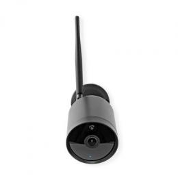 Nedis SmartLife Außenkamera WLAN-Smart-IP-Kamera Schwarz Wi-Fi | Full HD 1080p | IP65 | Cloud Storage (optional) / microSD (nicht enhalten) | 12 V DC