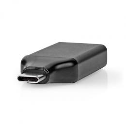 Nedis USB-C™ Adapter - USB 3.2 Gen 1 | USB-C™ Stecker | HDMI™ Ausgang | 4K@60Hz | Rund | Vernickelt | Grau / Schwarz | Box