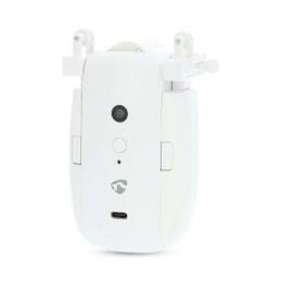 Nedis Vorhang Roboter Kabelanlage / U-Schiene | Horizontale Vorhänge | Batteriebetrieben / Stromversorgung über USB | 4000 mAh | Bluetooth® | Weiss