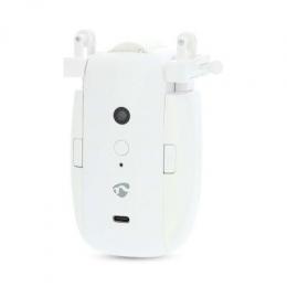 Nedis Vorhang Roboter Kabelanlage / U-Schiene | Horizontale Vorhänge | Batteriebetrieben / Stromversorgung über USB | 4000 mAh | Bluetooth® | Weiss