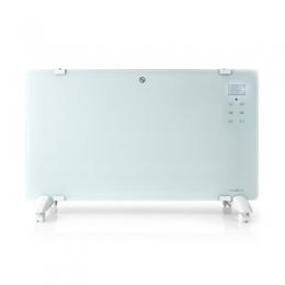 Nedis WLAN-Smart-Konvektionsheizgerät | Thermostat | Glas-Frontplatte | 2000 W | Weiß