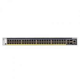 Netgear M4300-52GPoE+ 52-Port ProSafe Switch [bis zu 10.000 Mbit/s, Managed, PoE+, KMU, 550W Netzteil]