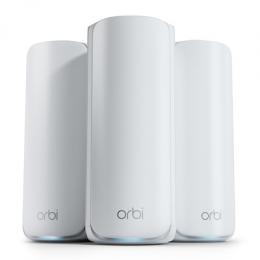 NETGEAR Orbi 770 Serie WiFi 7 Mesh-System 2er-Pack WLAN BE10800 Triband, 7x 2.5G LAN, 1x 2.5G WAN, Abdeckung bis zu 540 m²