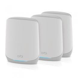 NETGEAR Orbi AX5400 WLAN Mesh-System (RBK763S) - Router + 2 Satelliten [bis zu 5.4 Gbit/s, 525m², inkl. 1 Jahr Armor Lizenz Advanced Cyber Threat Prot