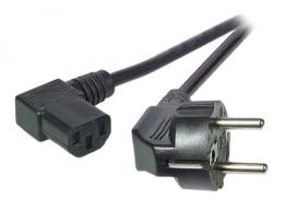 Ein Angebot für Netzleitung Schutzkontakt 90 - C13 90, schwarz, 2,0 m, 3 x 0,75 mm  aus dem Bereich Stromversorgung Netzwerk > Netzleitungen > Netzleitungen Schuko CEE7/7 - jetzt kaufen.
