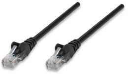 Netzwerkkabel, Cat5e, U/UTP INTELLINET CCA, Cat5e-kompatibel, RJ45-Stecker/RJ45-Stecker, 0,25 m, schwarz