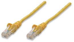 Netzwerkkabel, Cat5e, U/UTP INTELLINET CCA, Cat5e-kompatibel, RJ45-Stecker/RJ45-Stecker, 10,0 m, gelb