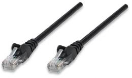 Netzwerkkabel, Cat5e, U/UTP INTELLINET CCA, Cat5e-kompatibel, RJ45-Stecker/RJ45-Stecker, 15,0 m, schwarz