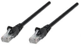 Netzwerkkabel, Cat5e, U/UTP INTELLINET CCA, Cat5e-kompatibel, RJ45-Stecker/RJ45-Stecker, 3,0 m, schwarz