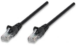Netzwerkkabel, Cat6, U/UTP INTELLINET CCA, Cat6-kompatibel, RJ45-Stecker/RJ45-Stecker, 15,0 m, schwarz