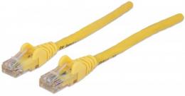 Netzwerkkabel, Cat6, U/UTP INTELLINET CCA, Cat6-kompatibel, RJ45-Stecker/RJ45-Stecker, 20,0 m, gelb