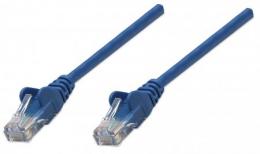 Netzwerkkabel, Cat6, U/UTP INTELLINET CCA, Cat6-kompatibel, RJ45-Stecker/RJ45-Stecker, 3,0 m, blau